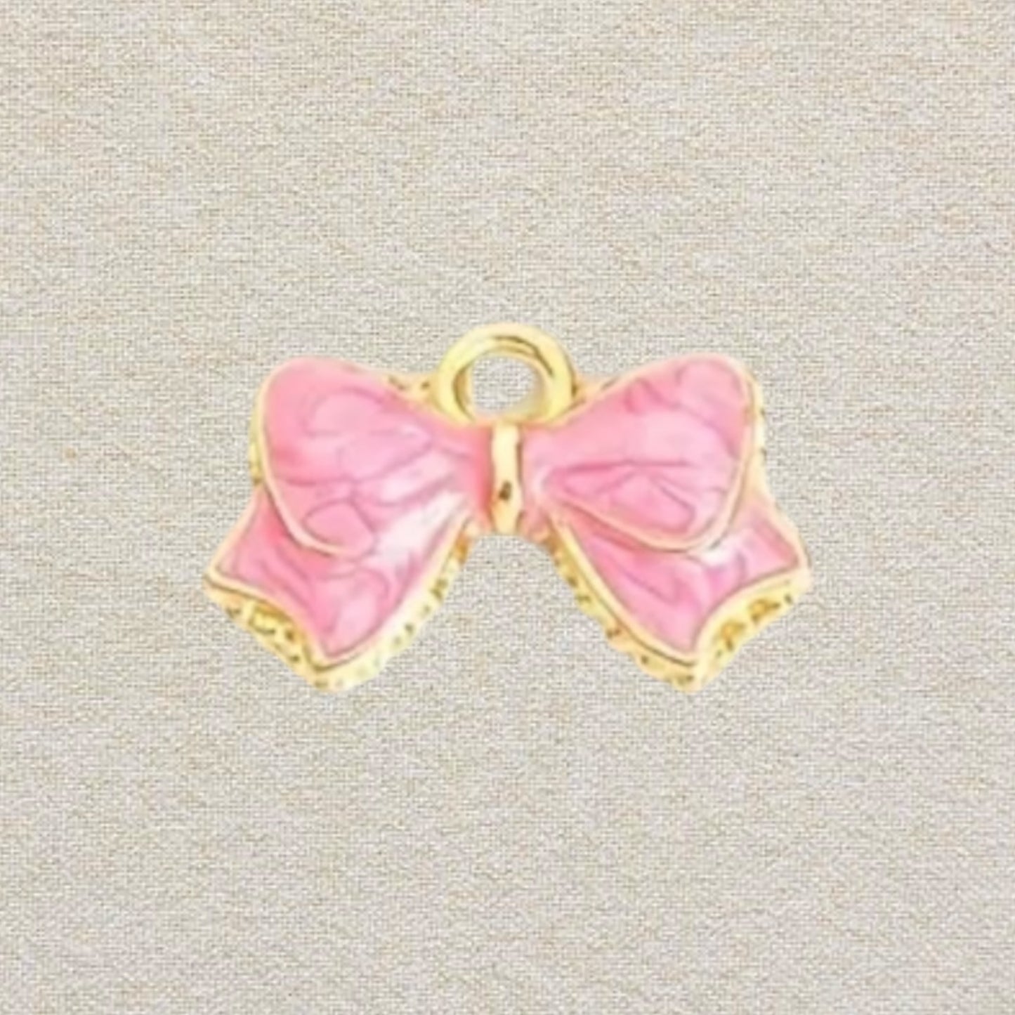 pink bow charm