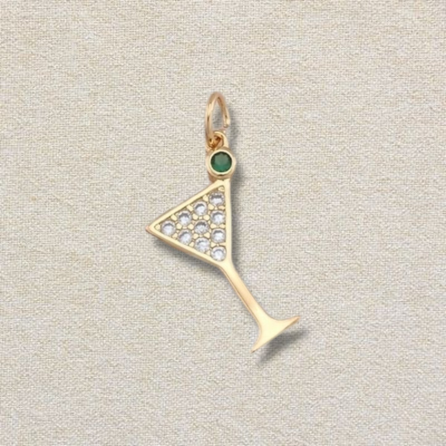 gold extra dirty martini charm