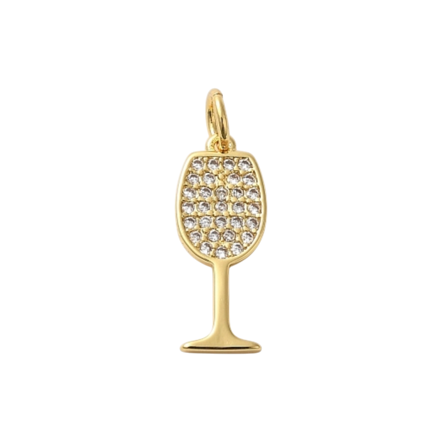 wine charm rhinestone