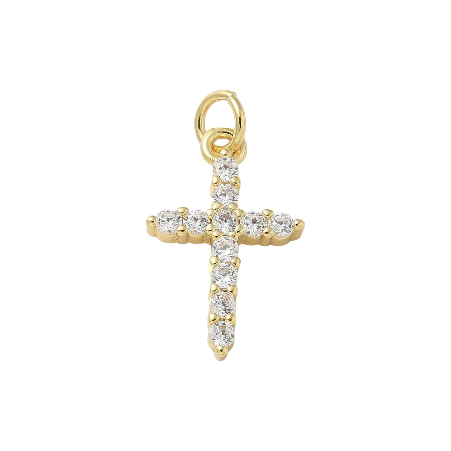 cross charm (rhinestone)