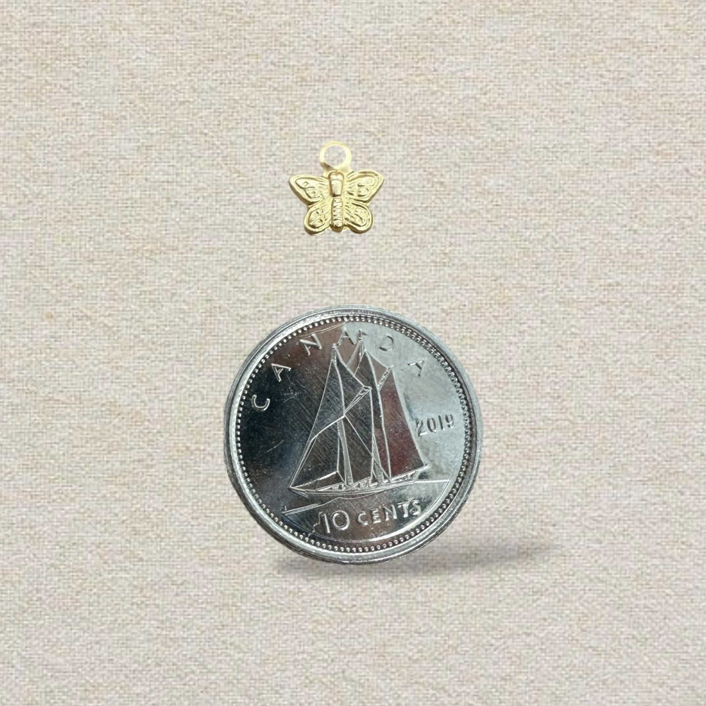 gold butterfly charm (2)