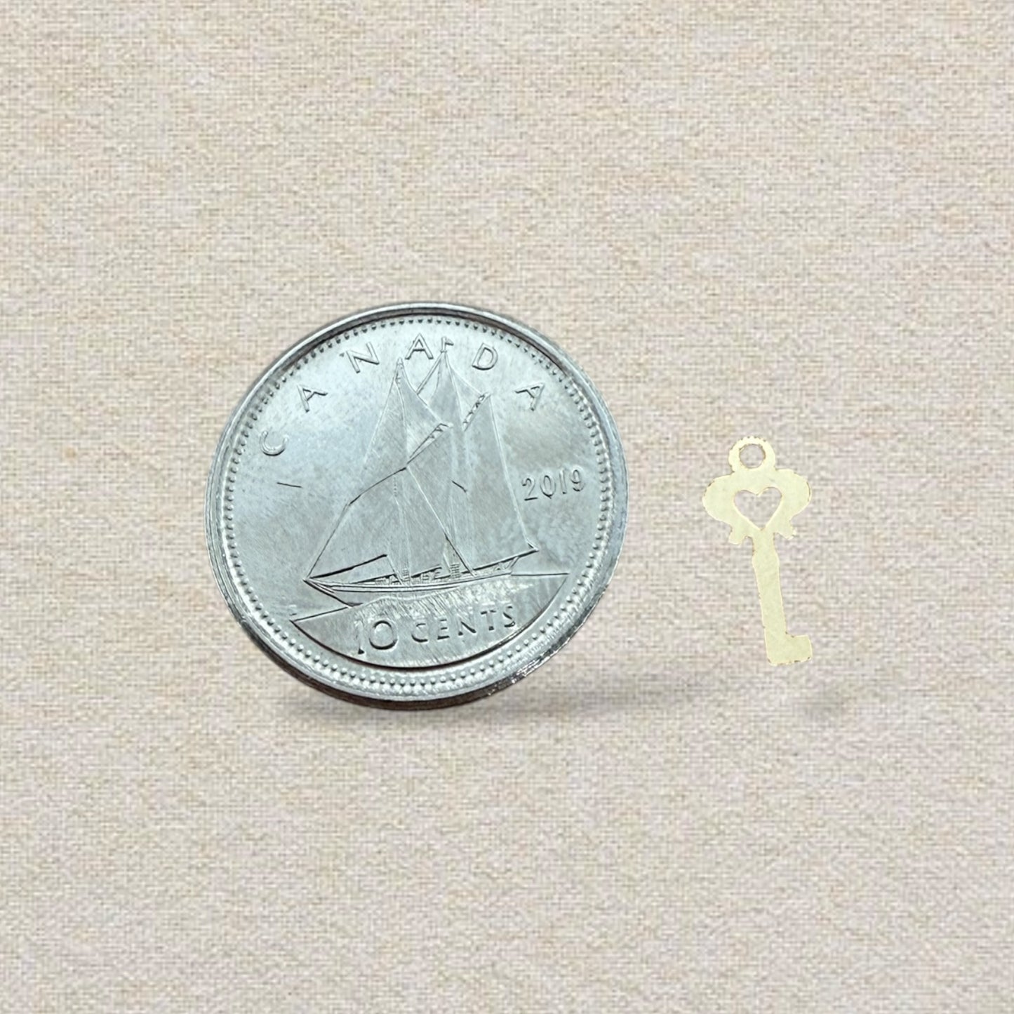 gold key charm