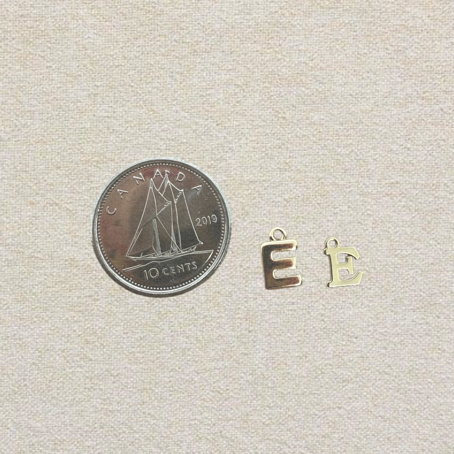 gold letter initial charm (1)