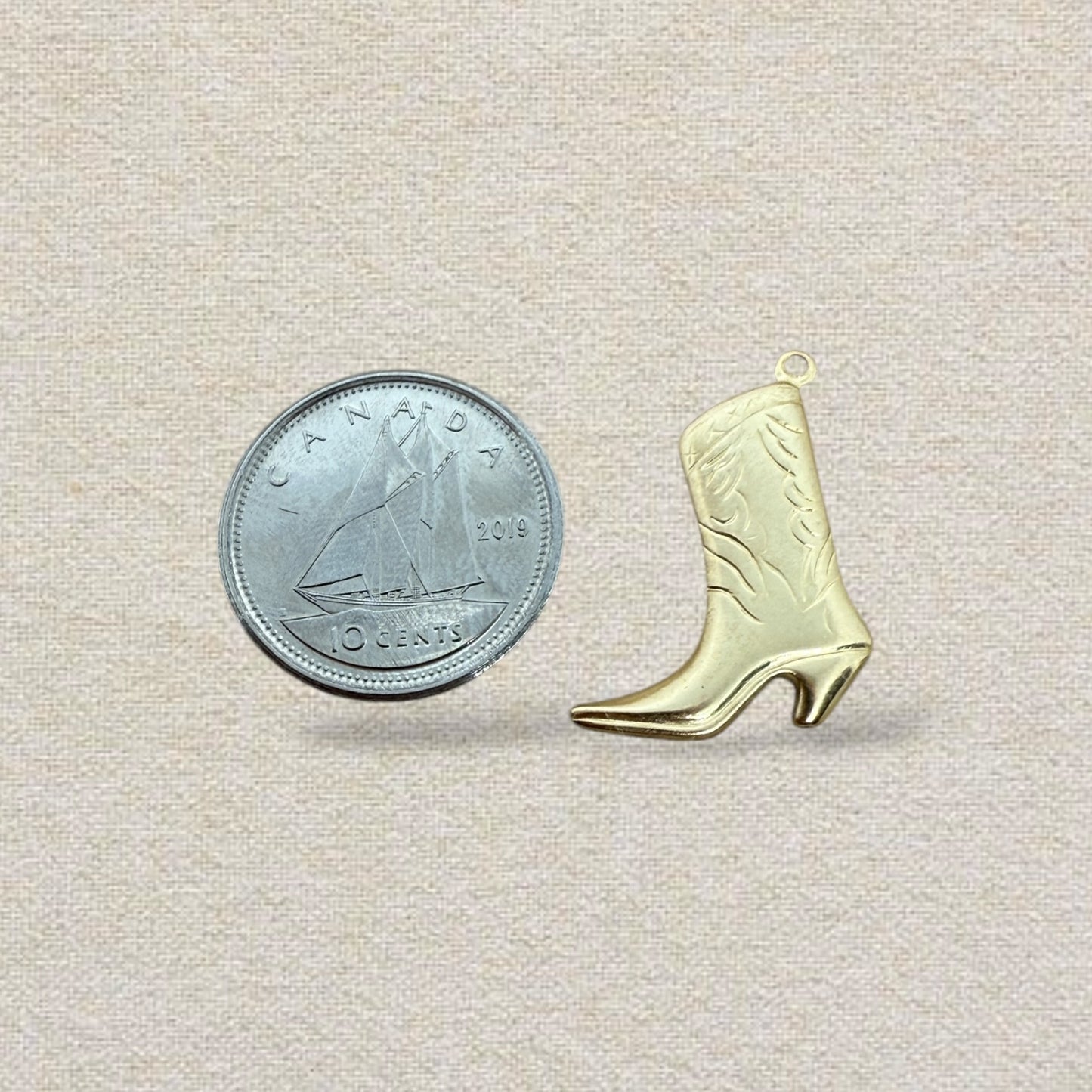 *14k gold filled* cowboy boot charm (big)
