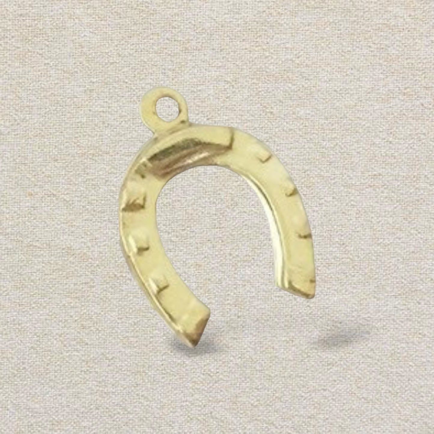 *14k gold filled* horseshoe charm