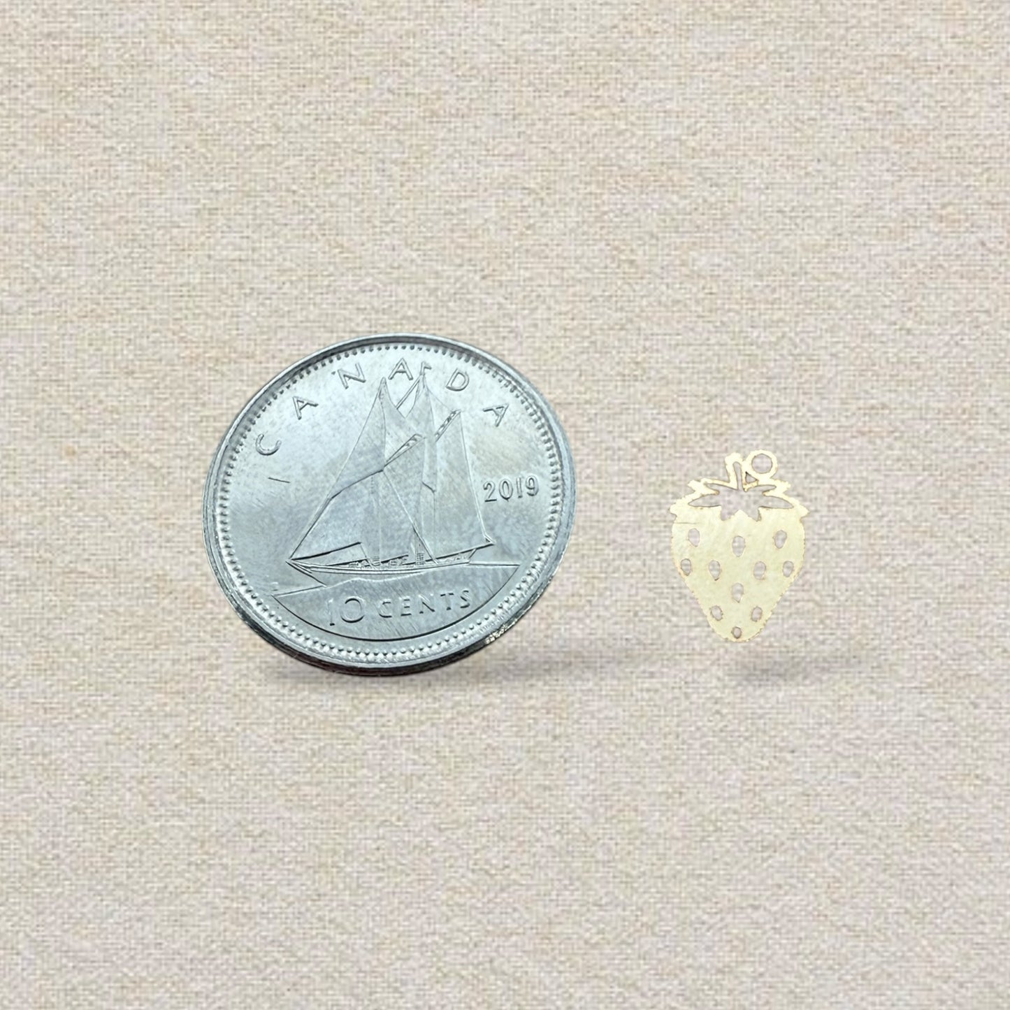 *14k gold filled* strawberry charm
