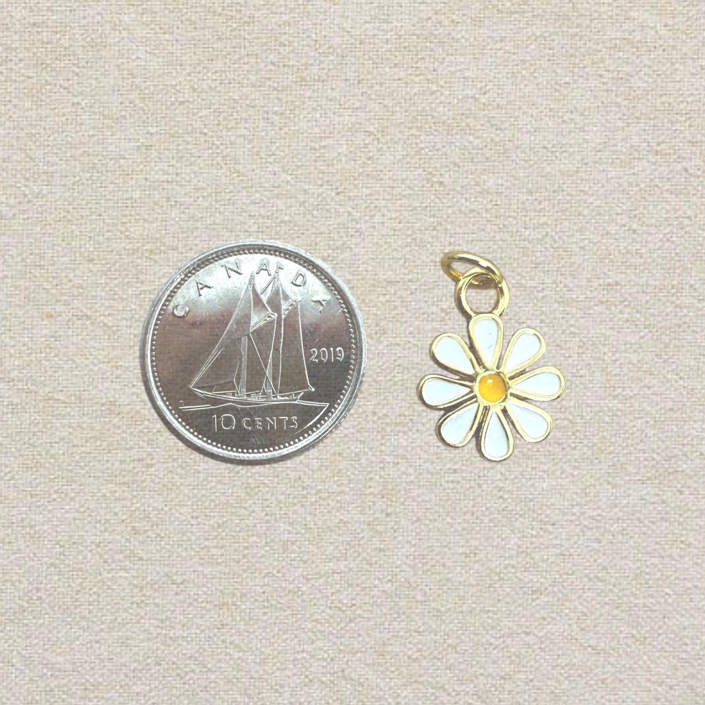 white daisy charm