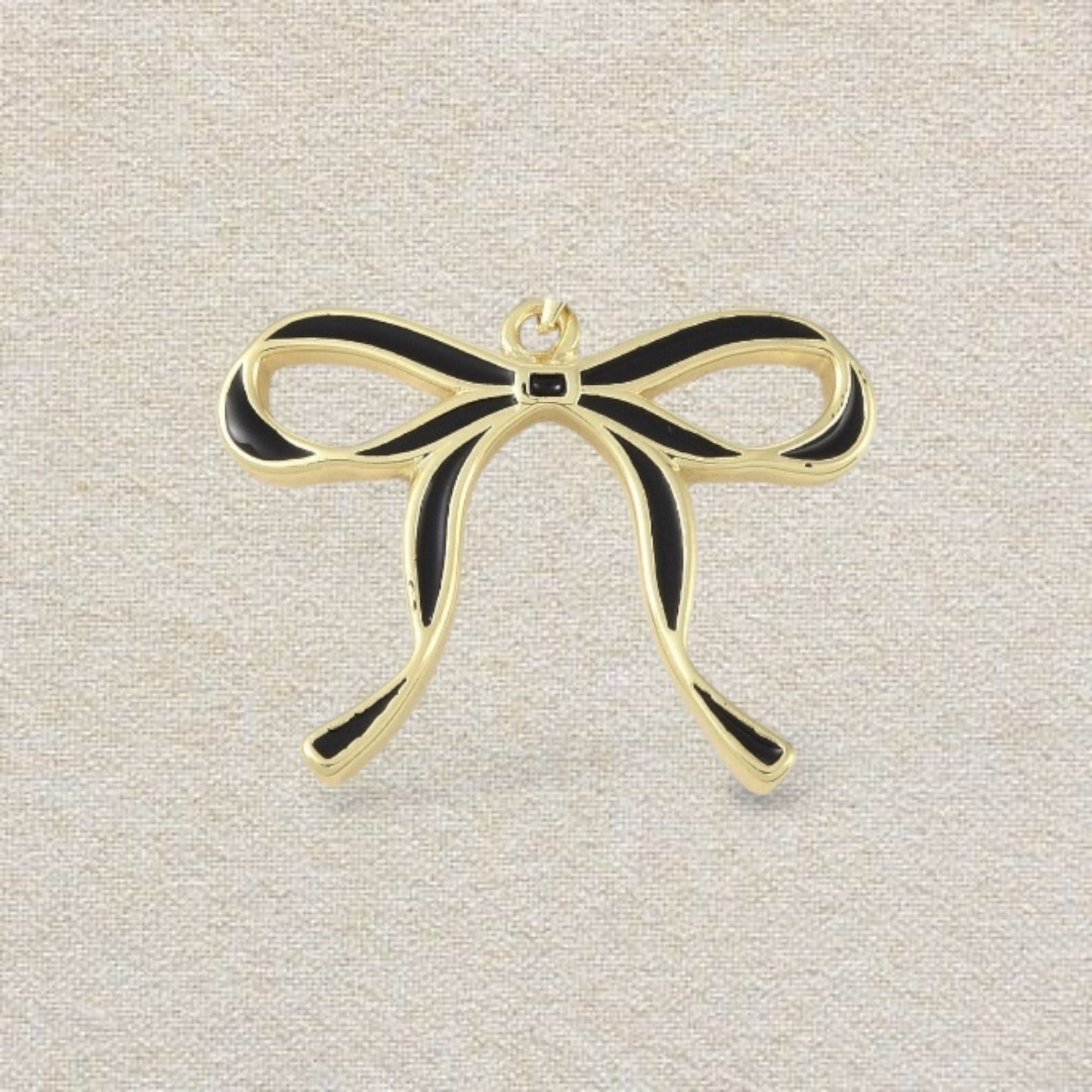 black bow charm