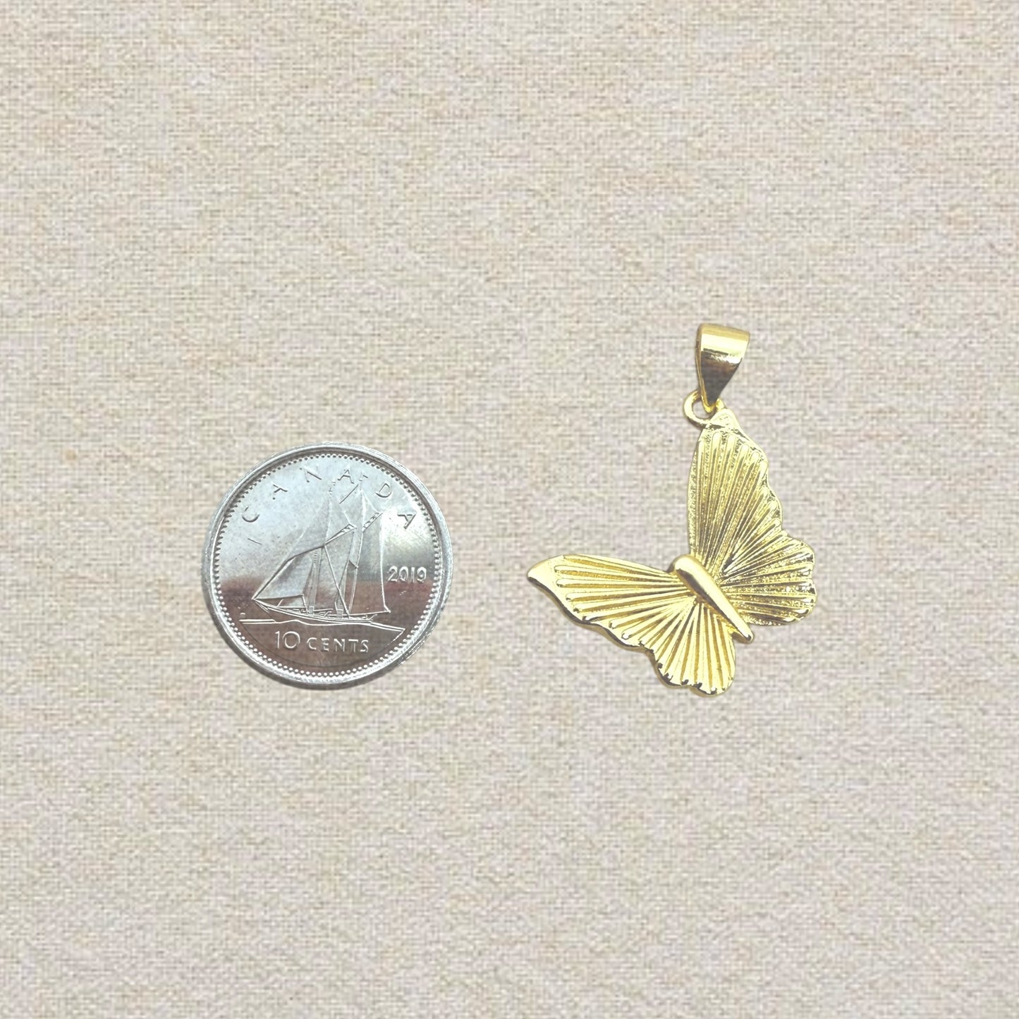 gold butterfly charm (4)