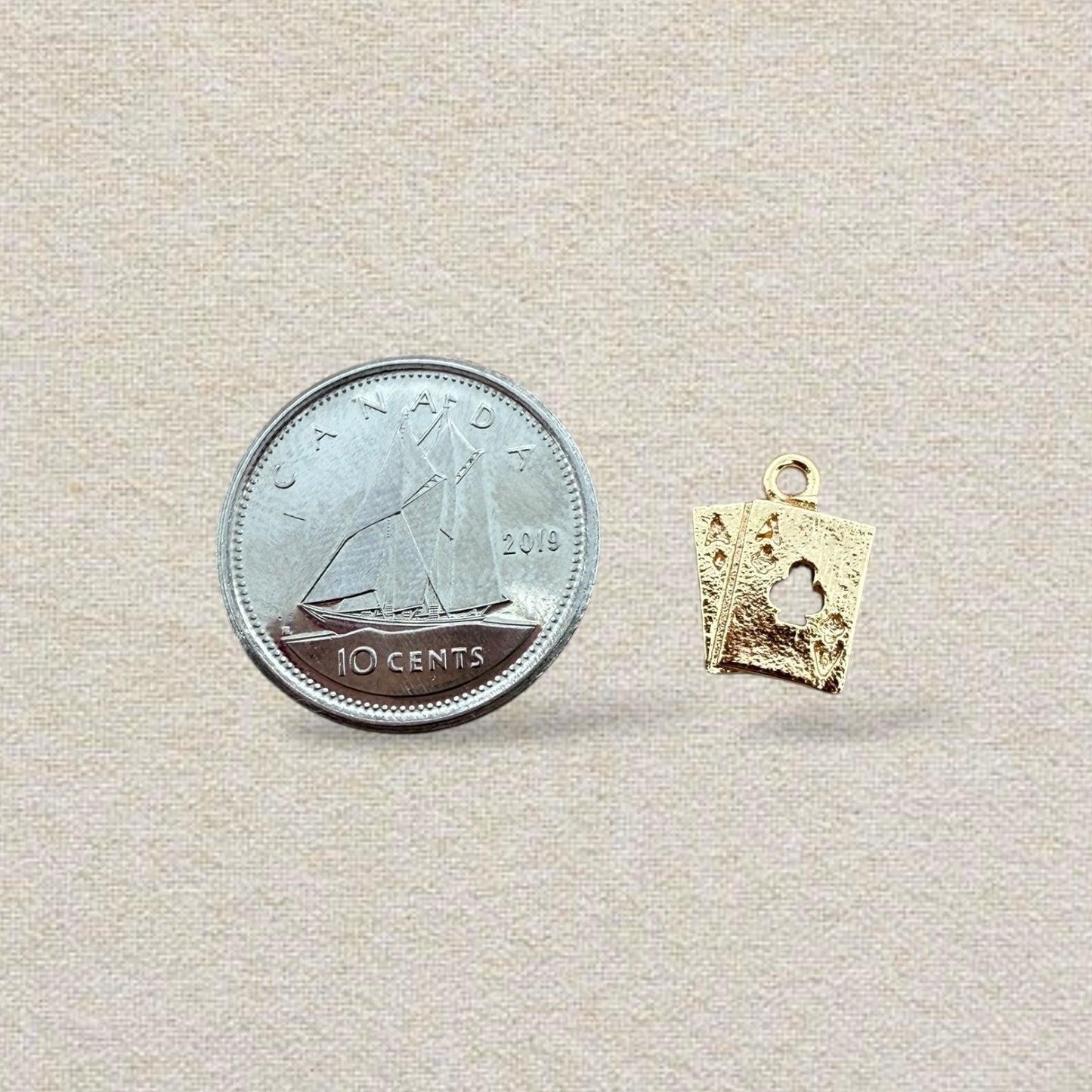 gold ace charm