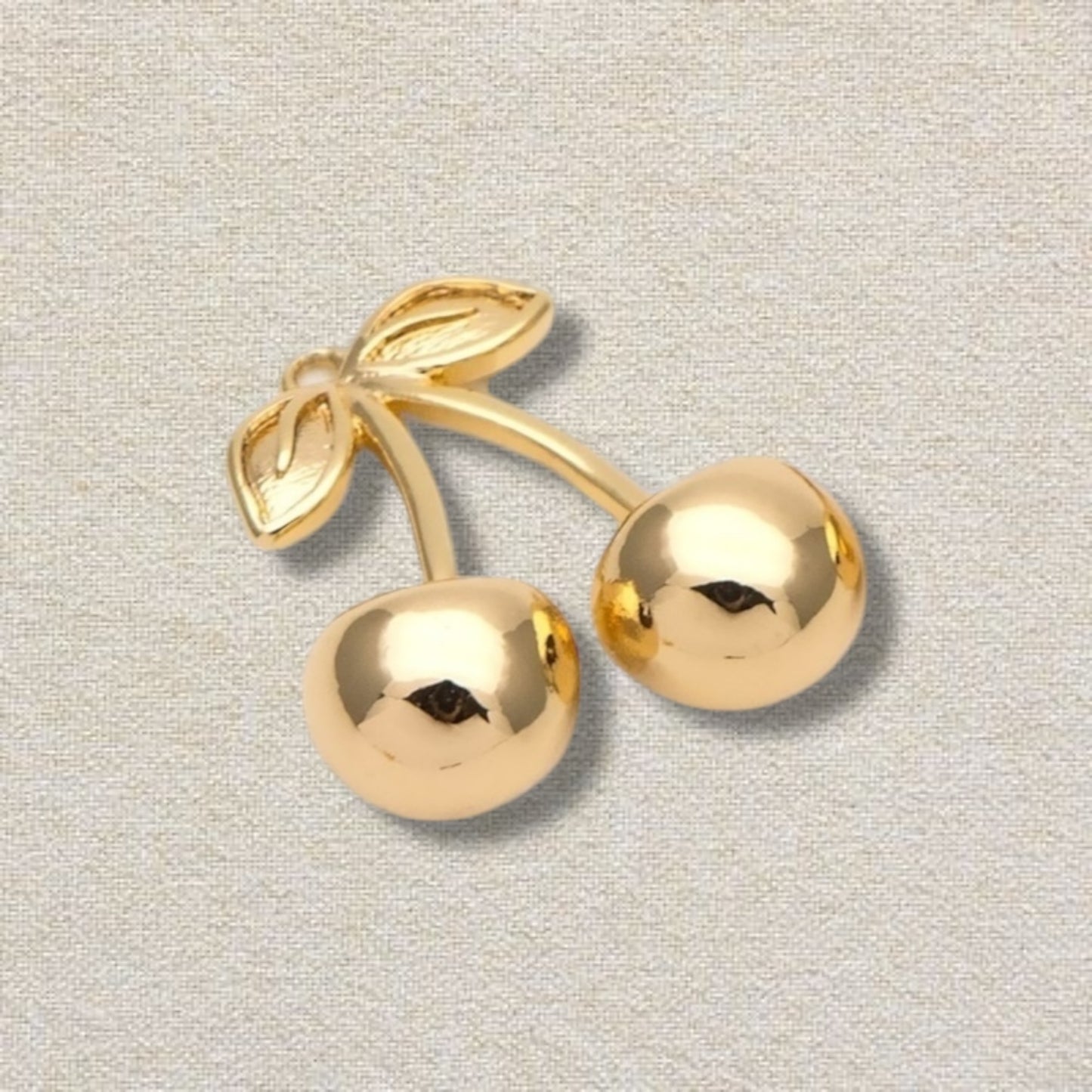 gold cherry charm