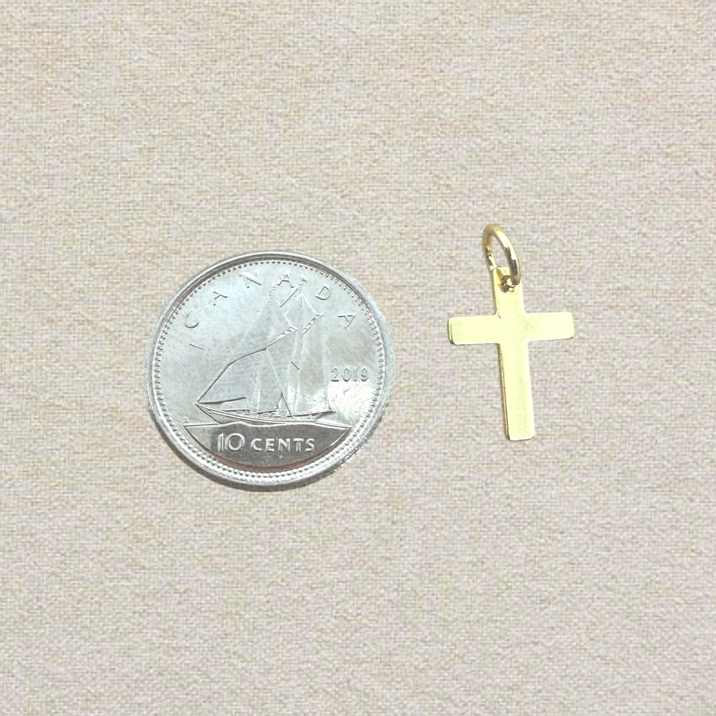 gold cross charm