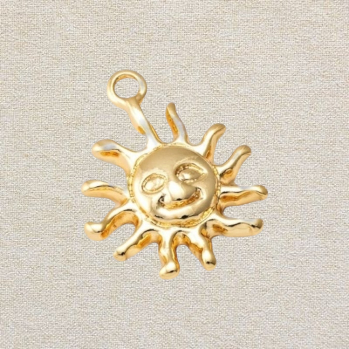 gold sun charm