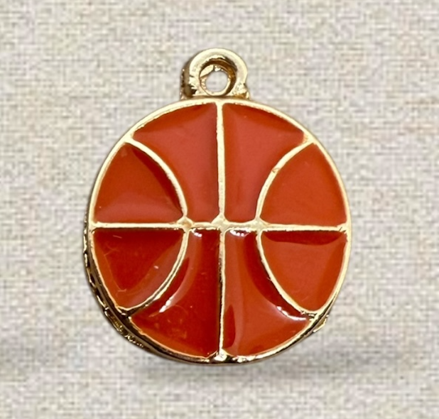 orange basketball charm