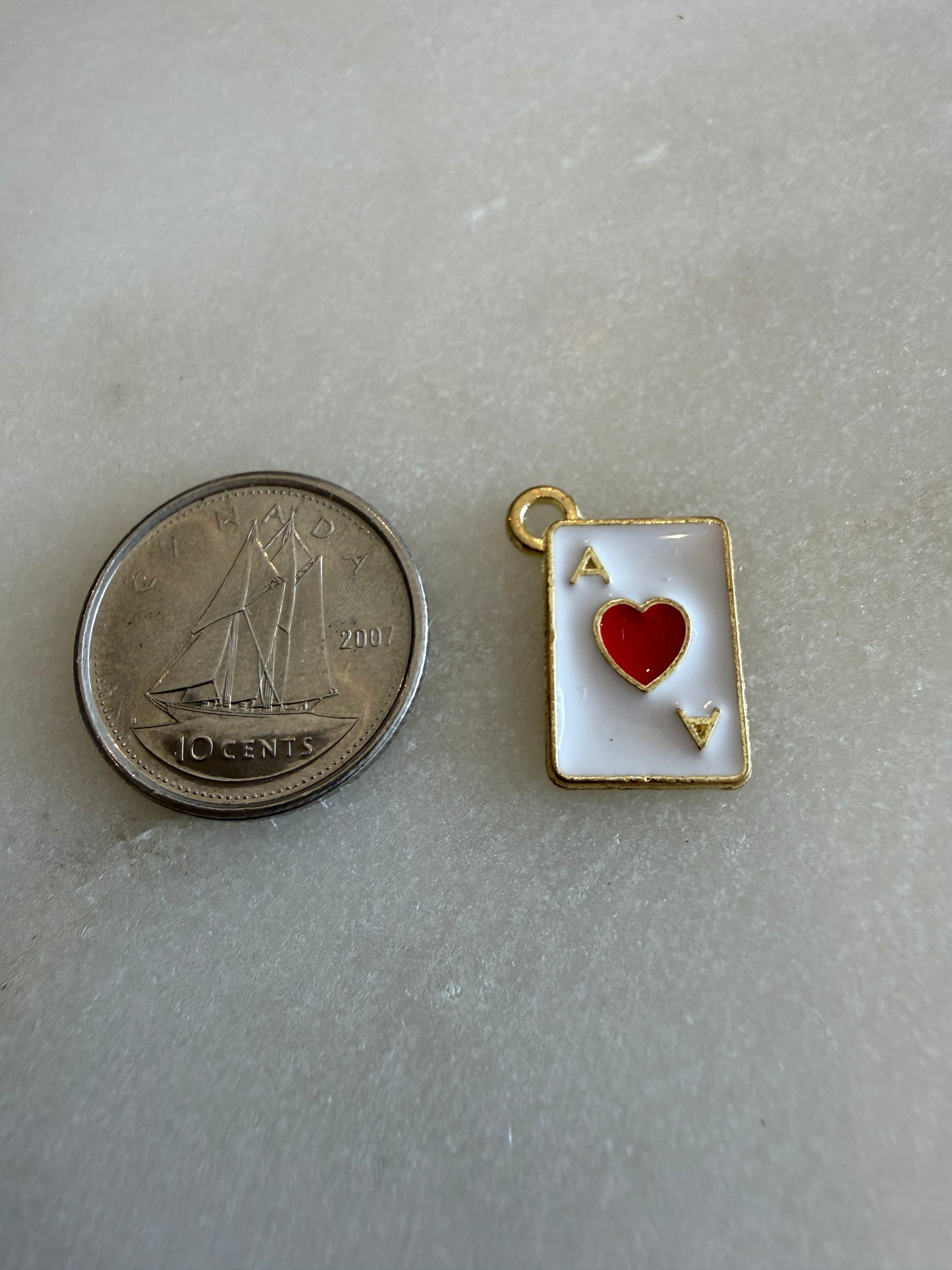playing card charm (red)