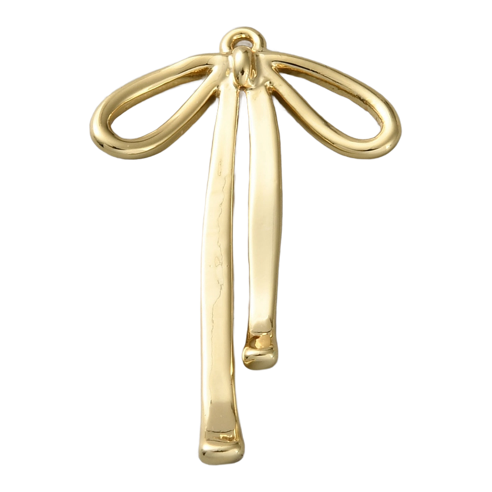 gold long bow charm