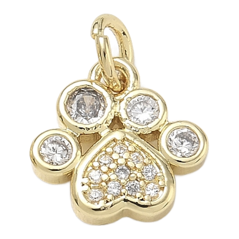 gold rhinestone paw charm (2)