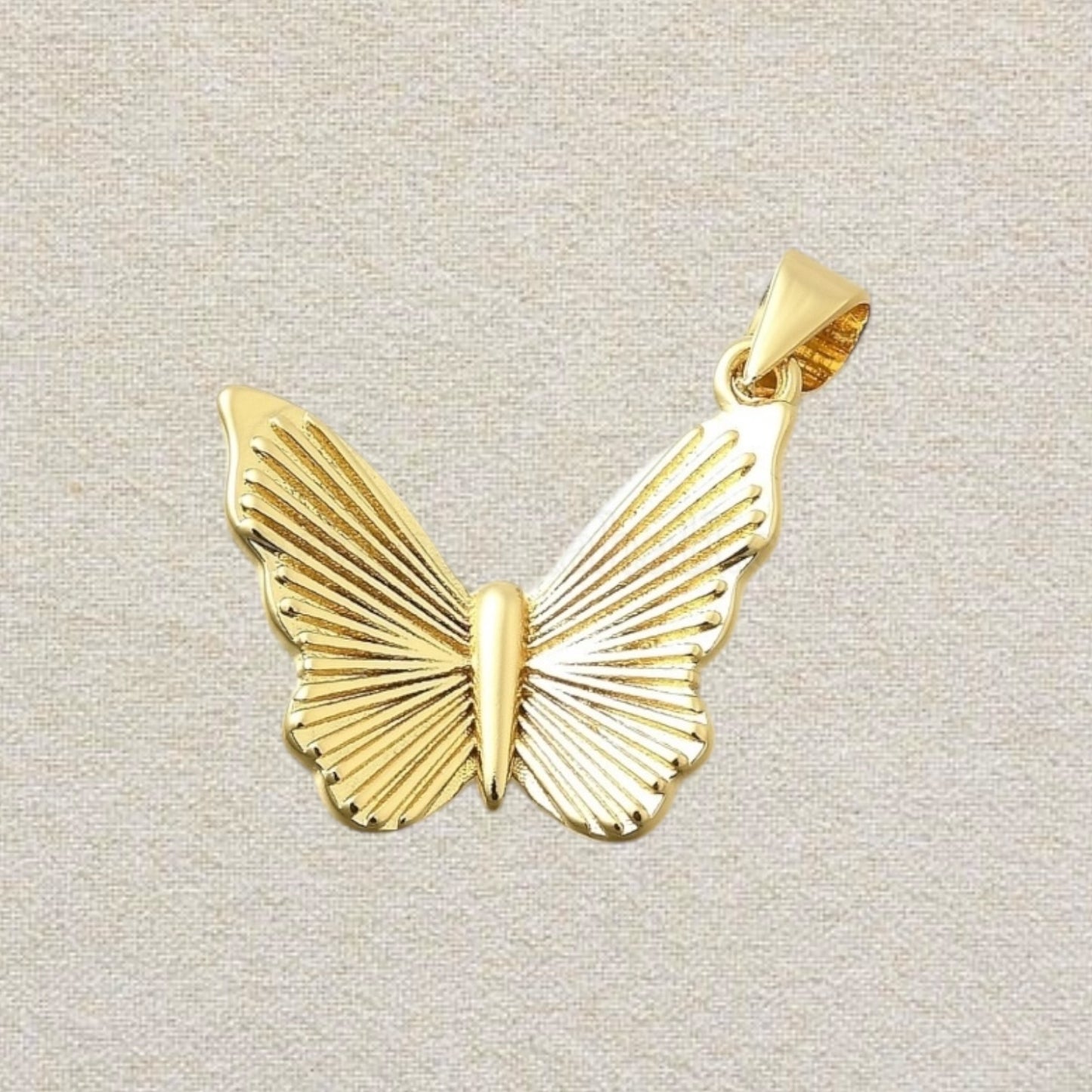 gold butterfly charm (4)