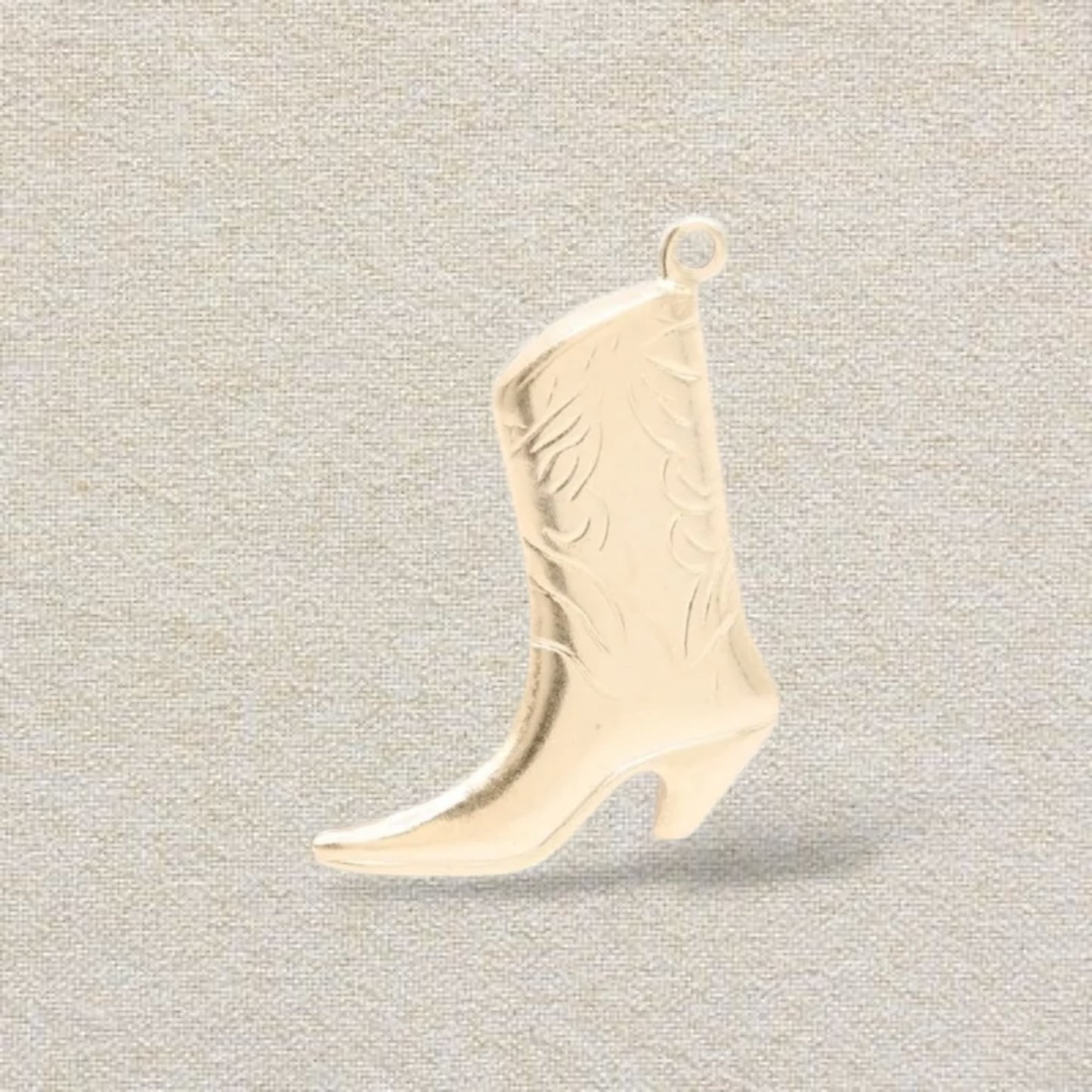 *14k gold filled* cowboy boot charm (big)
