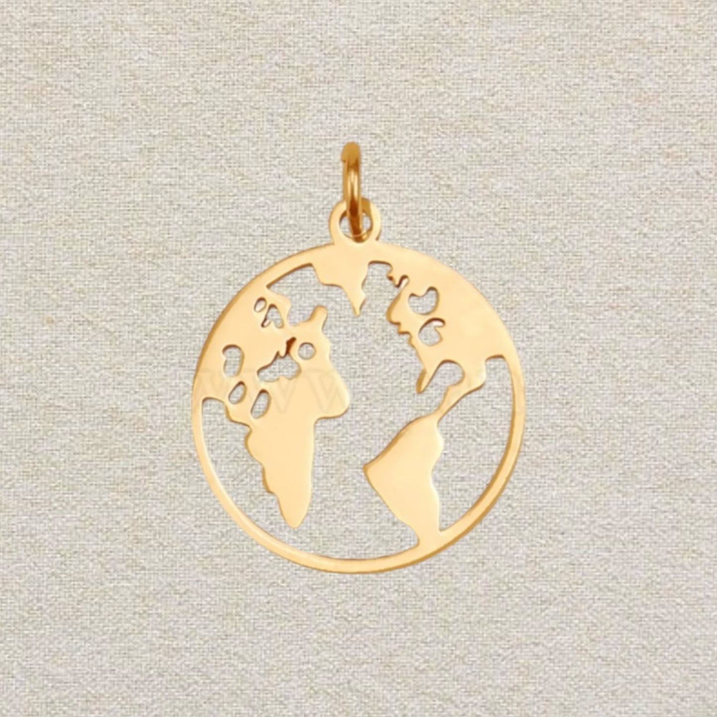 gold globe charm