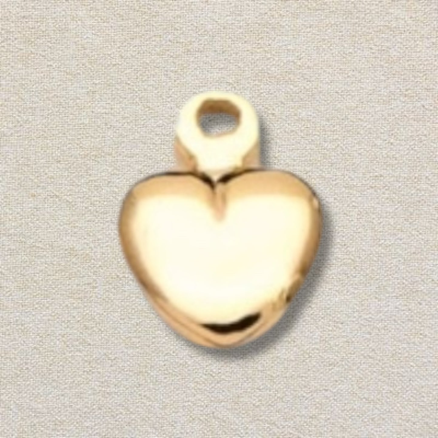gold heart charm (mini)