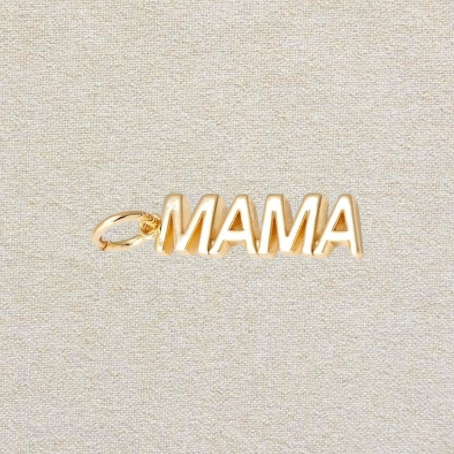 gold mama charm (upper case)