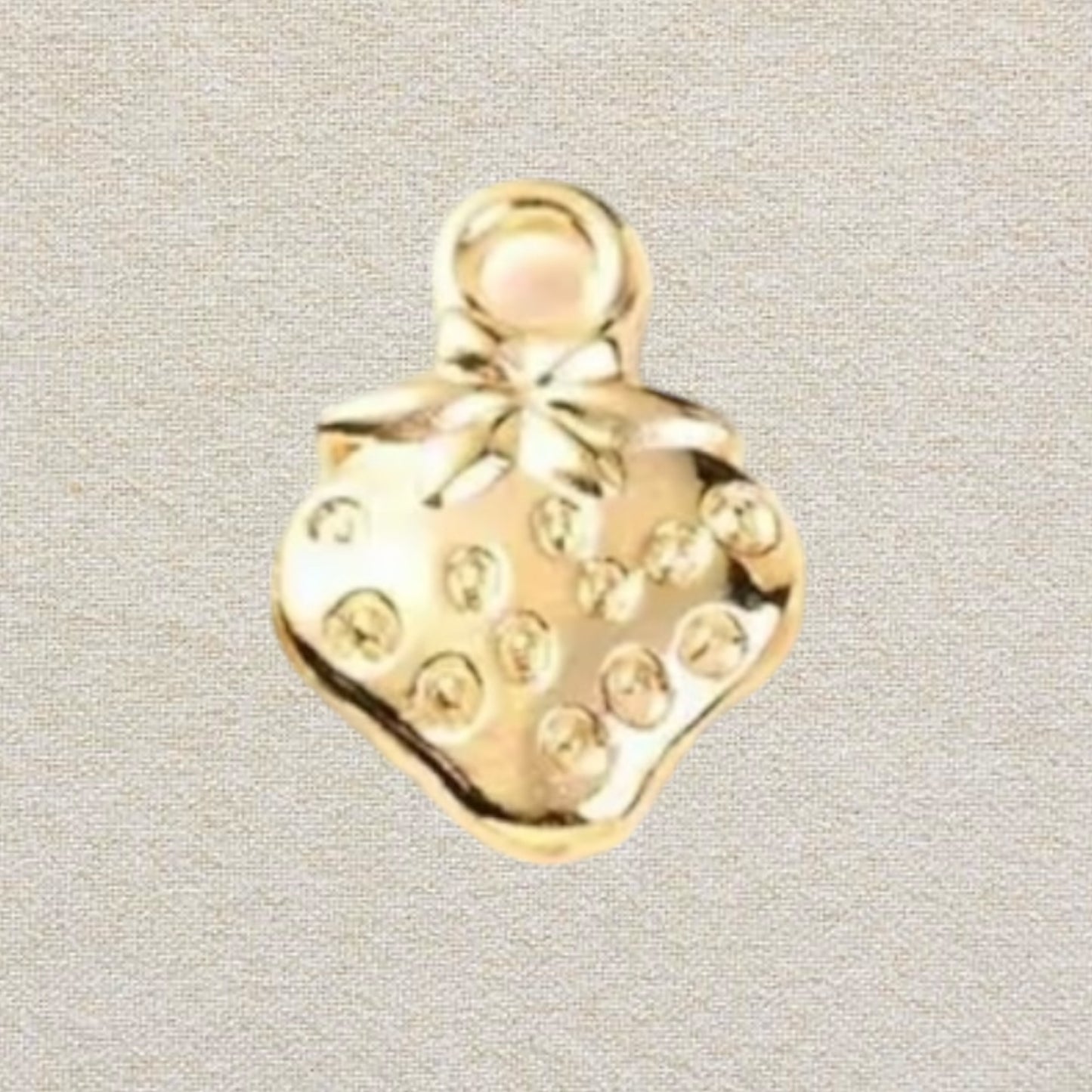 gold strawberry charm (2)