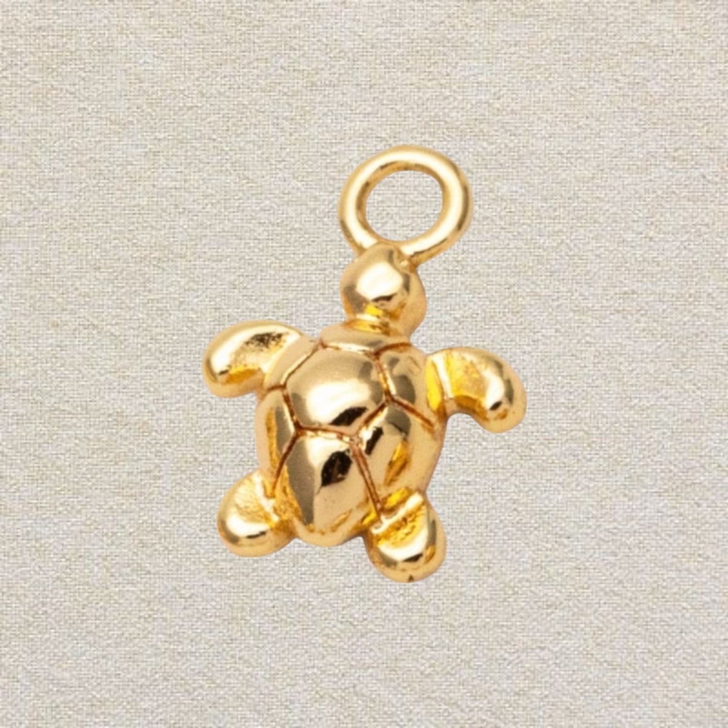 gold turtle charm