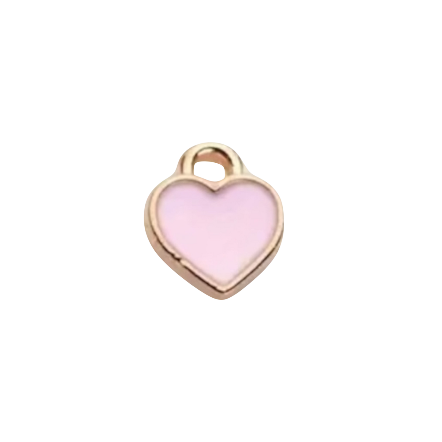 heart charm (pink enamel)