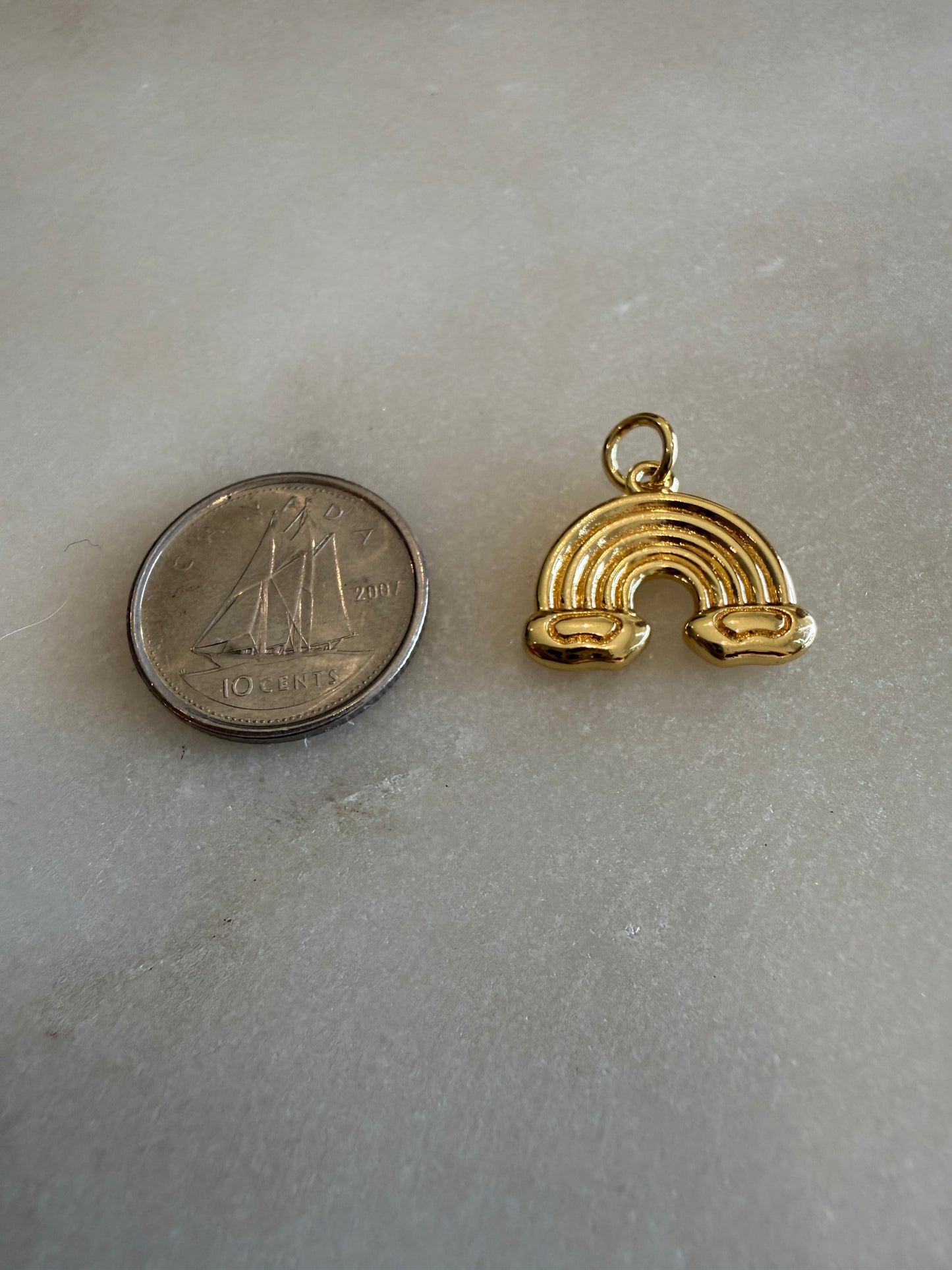 gold rainbow charm