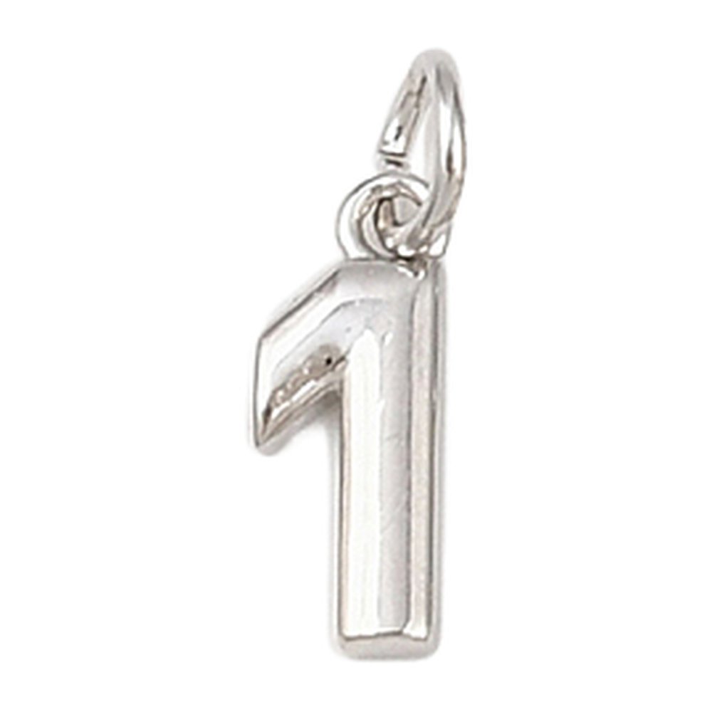 silver number charm (1)