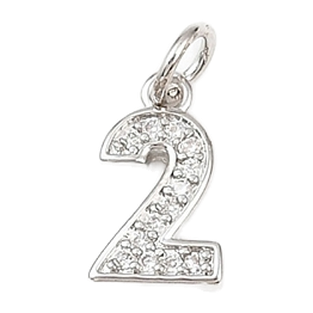 silver rhinestone number charm (2)