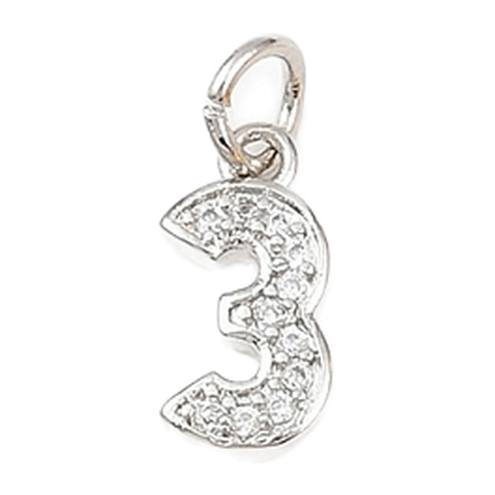 silver rhinestone number charm (3)