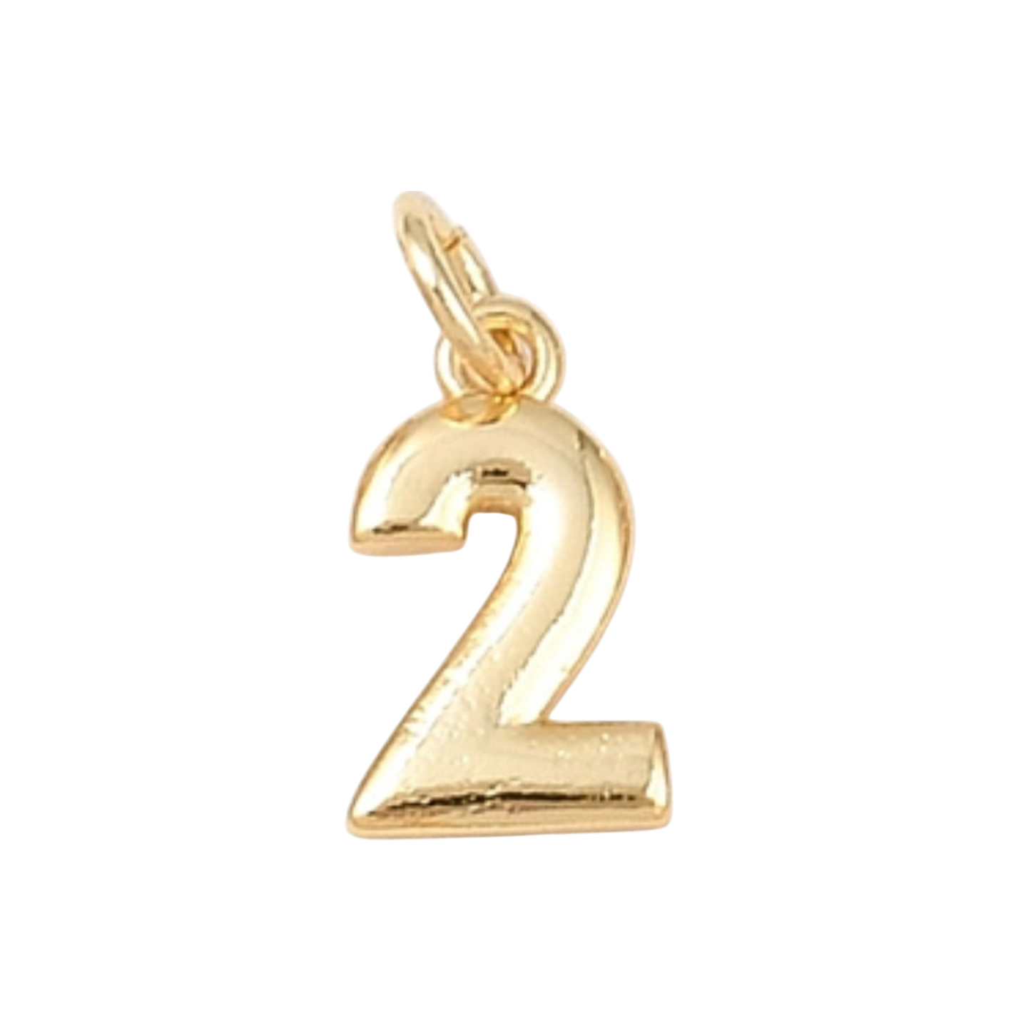 gold number charm