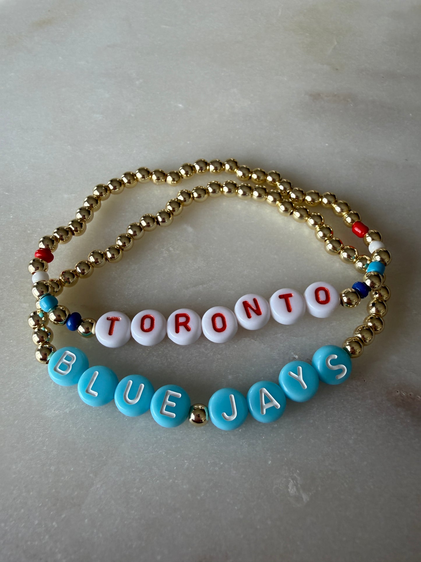 Toronto Blue Jays Bracelet Set - Game Day Coastal (Gold)