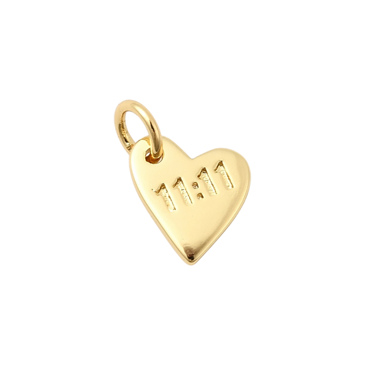 heart charm (11:11)