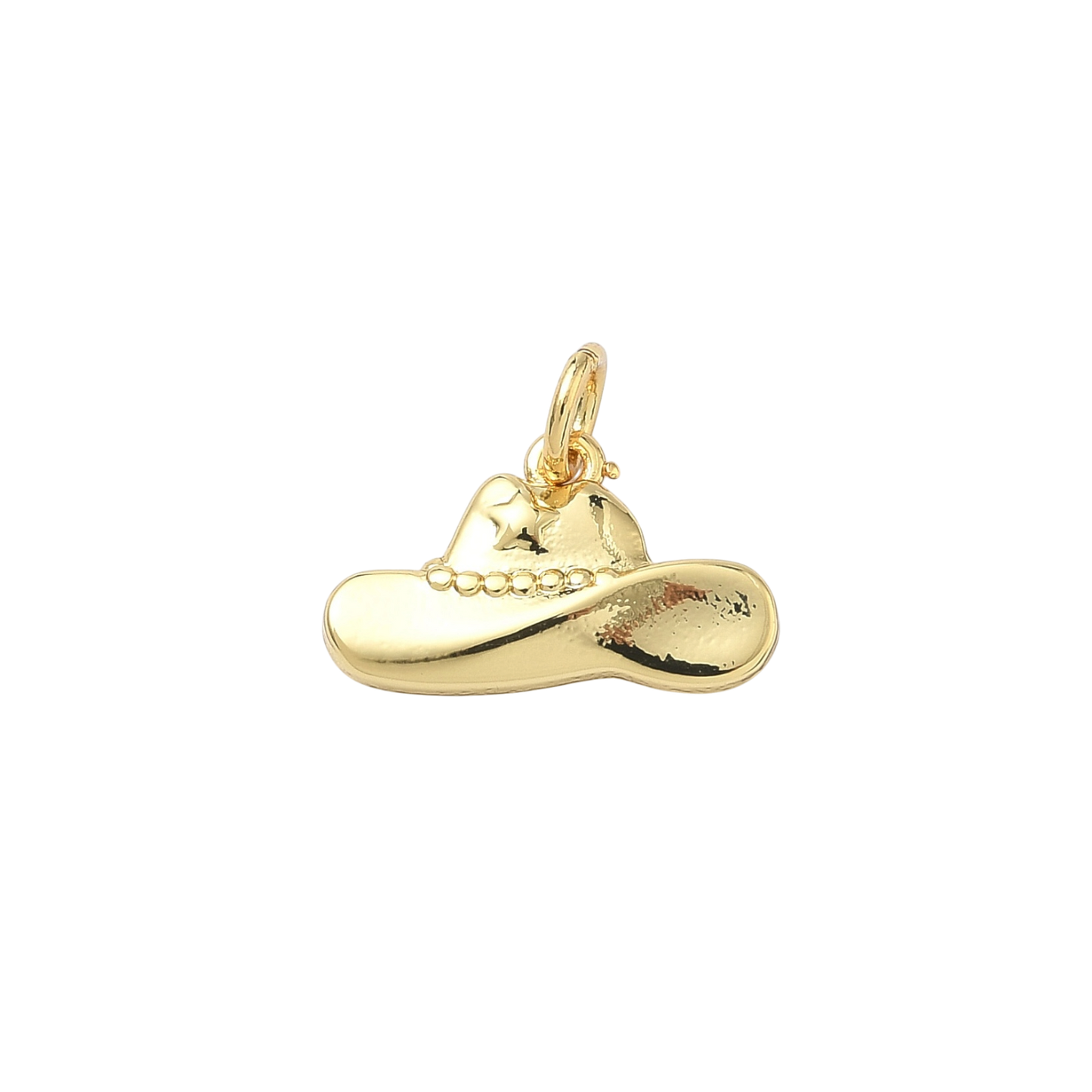 cowboy hat charm (gold 2)