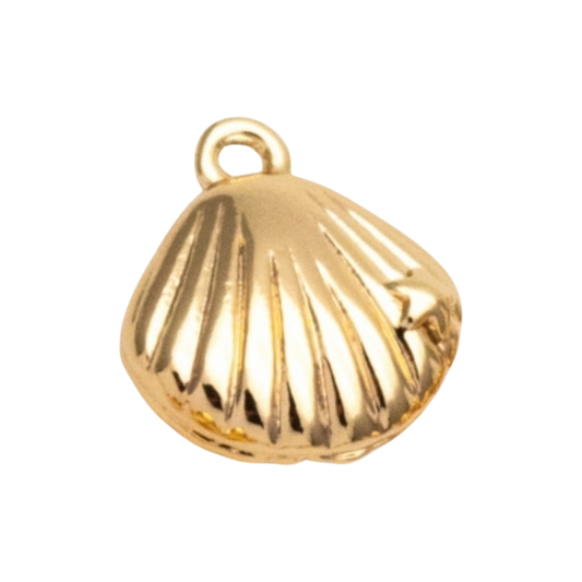 gold shell charm