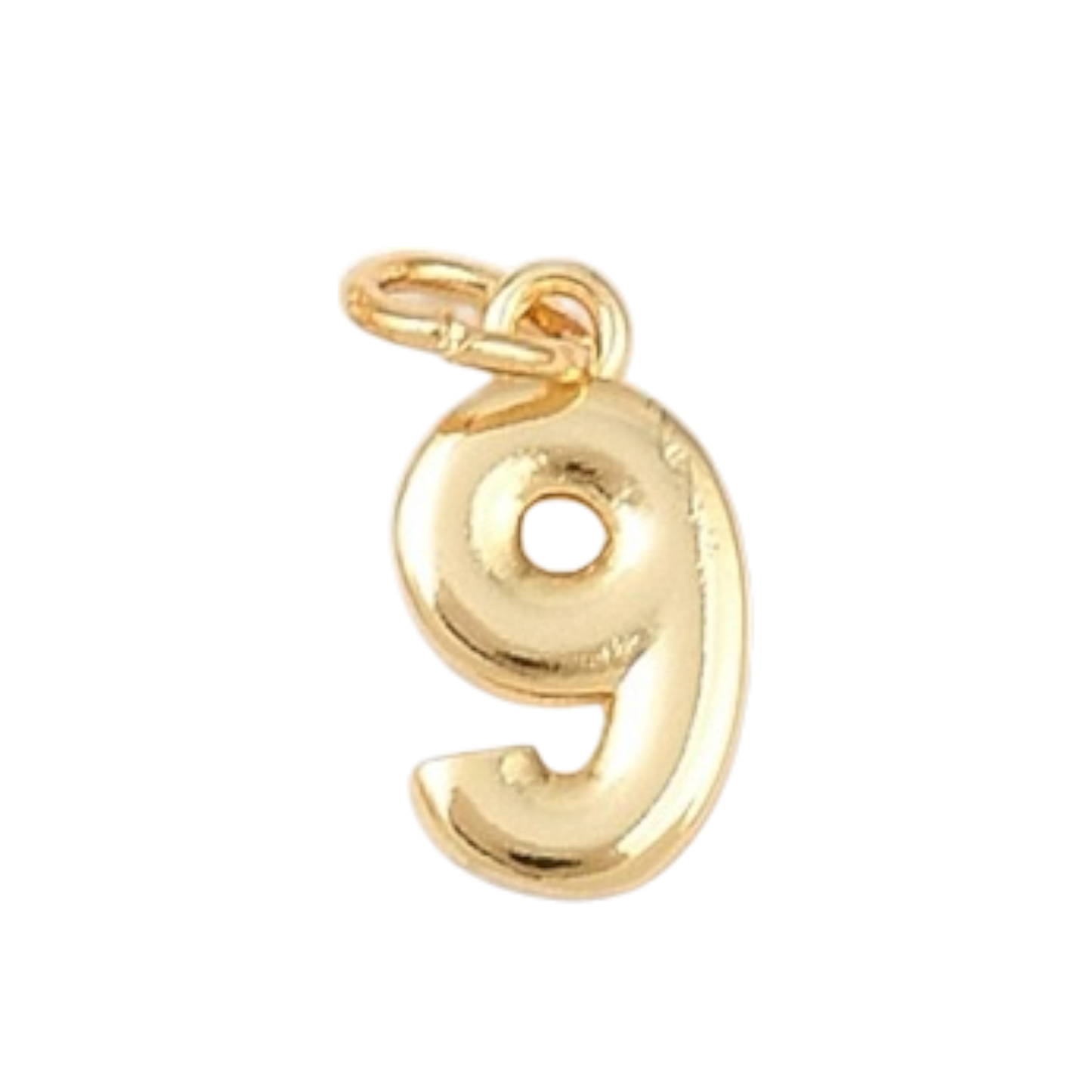 gold number charm