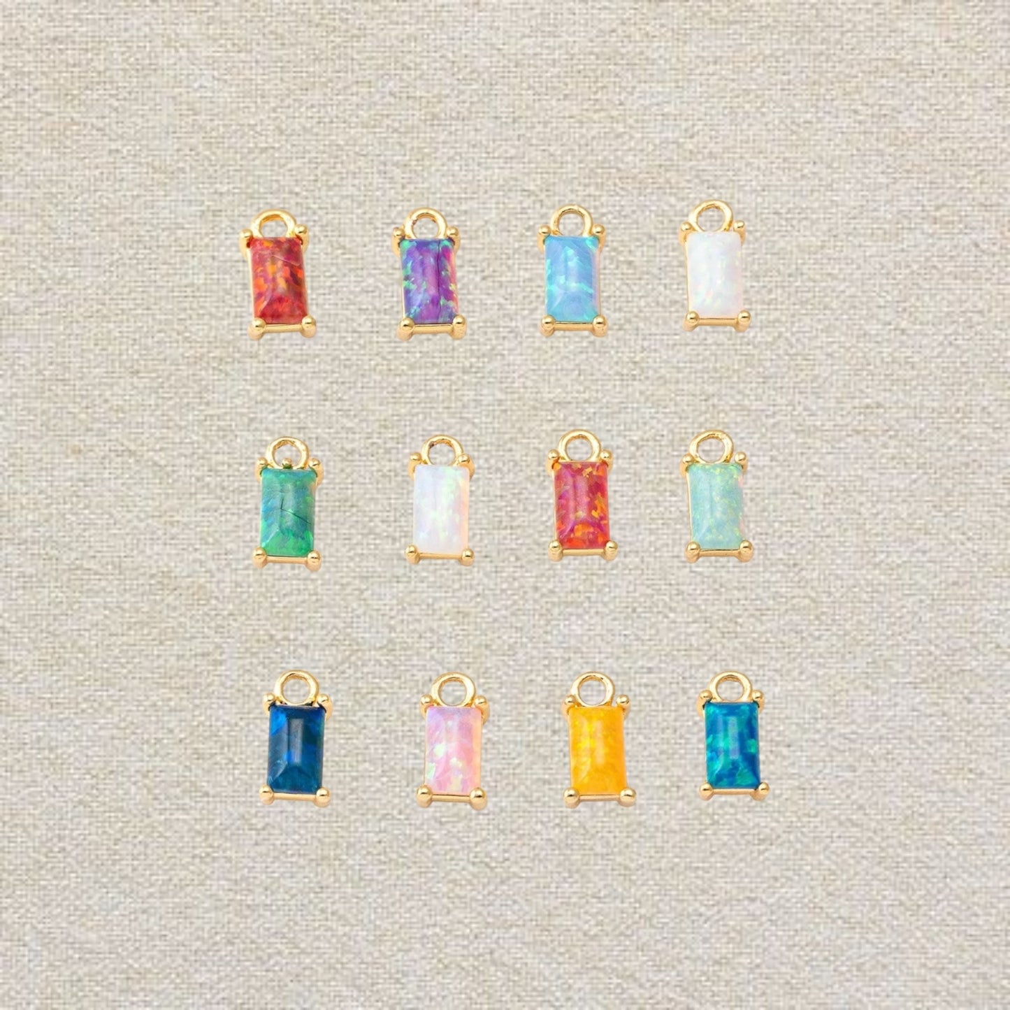opal birthstone charm