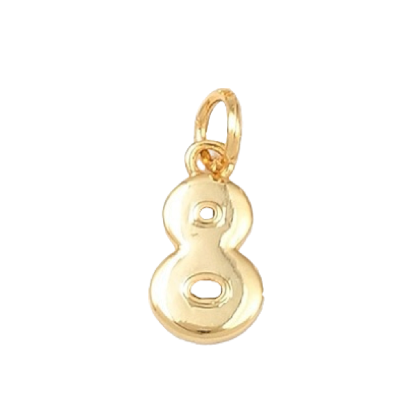gold number charm