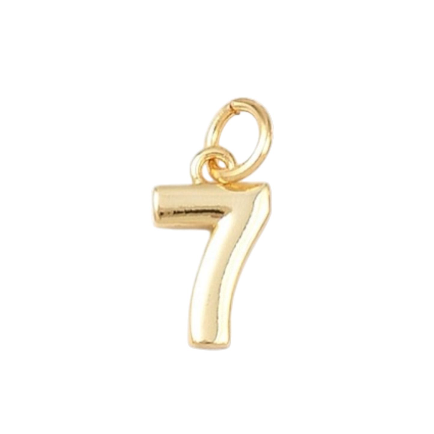 gold number charm