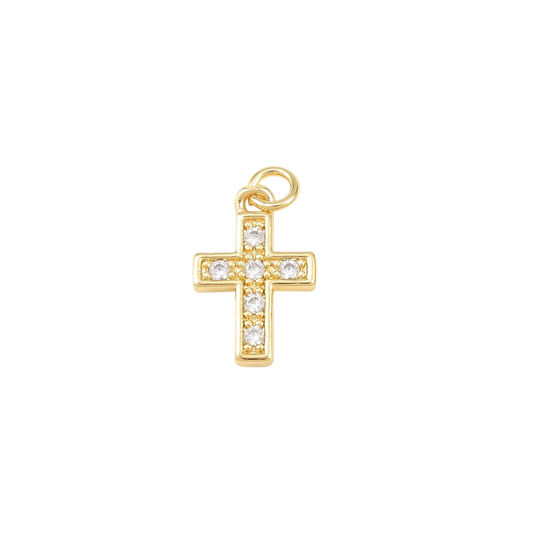 cross charm diamond