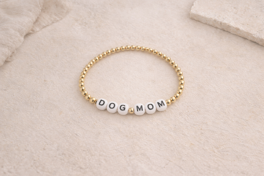 dog mom beaded bracelet
