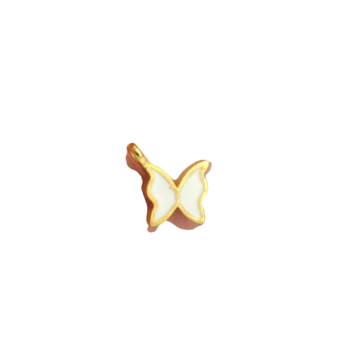 gold mini butterfly charm