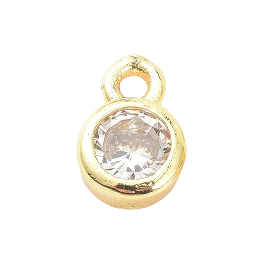 gold bezel charm
