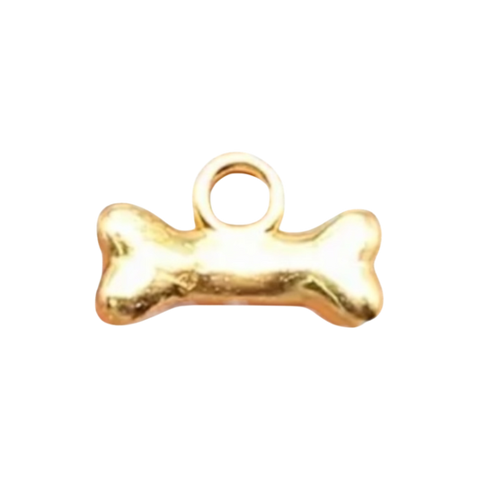 gold dog bone charm (2)