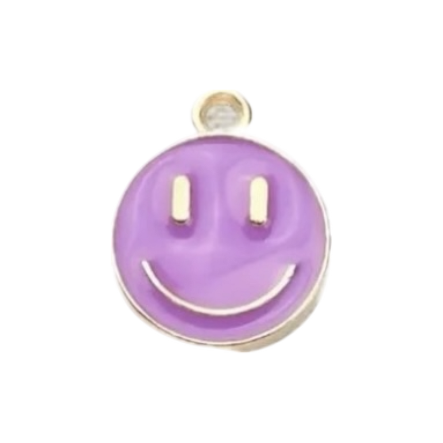 smiley face enamel charm