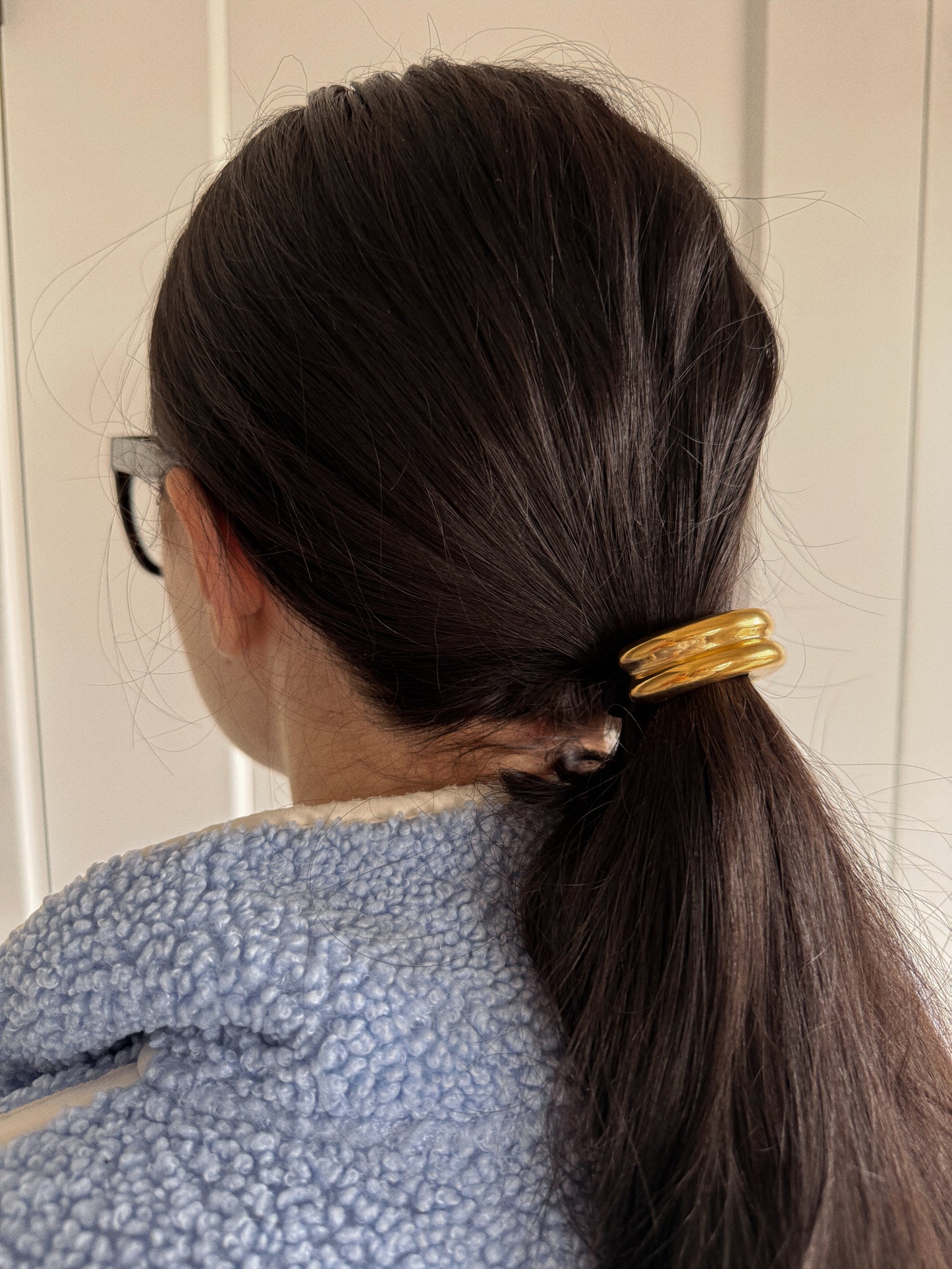 mallorca gold hair tie cuff