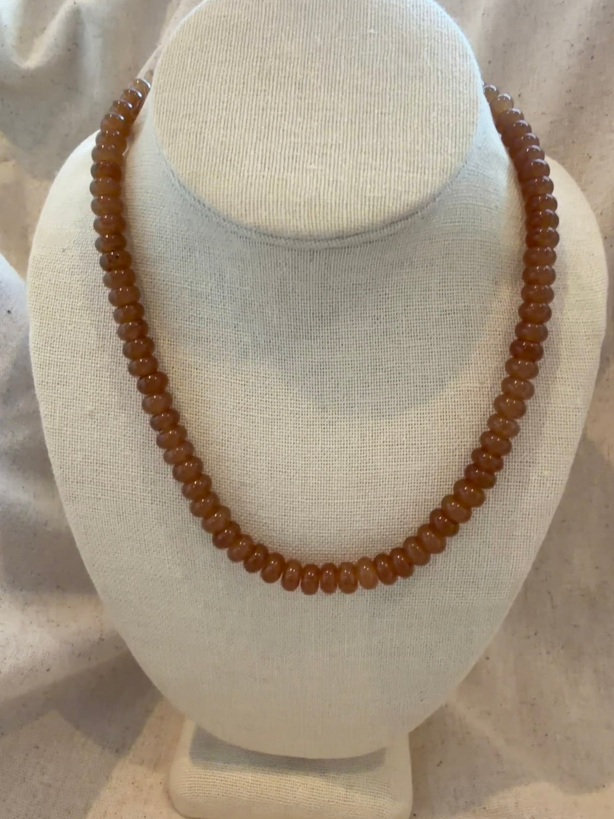 Spiced Tea Chunky Beaded Necklace